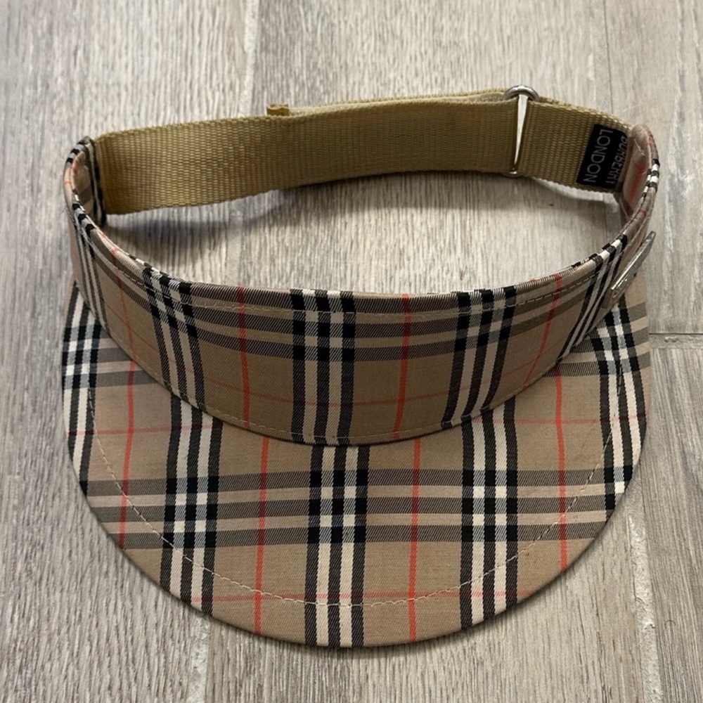 VTG 90's Burberry Nova Check Visor